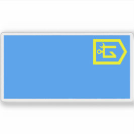 Adesivo Bandeira do Estado del-Ural (1917-1918)