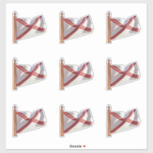 Adesivo Bandeira do Estado do Alabama