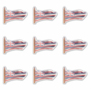 Adesivo Bandeira do Estado do Havaí