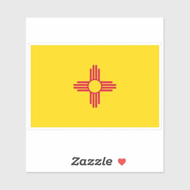 Adesivo Bandeira do Estado do Novo México (Folha)