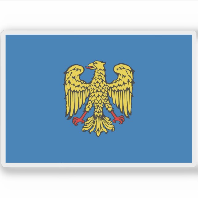 Adesivo Bandeira do Estado Patriarca de Friuli (1077-1420) (Frente)