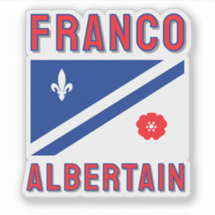 Adesivo Bandeira do Franco-Condado e Albertino
