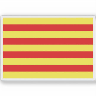 Adesivo Bandeira do fundo dos Pirenéus Orientais, França