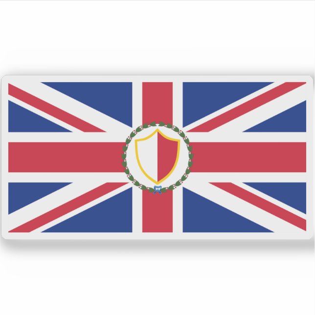 Adesivo Bandeira do governador de Malta (c.1898-1943) (Frente)