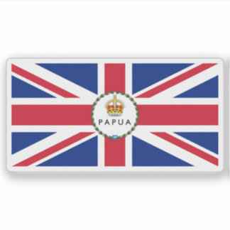 Adesivo Bandeira do Governador do Território da Papuásia