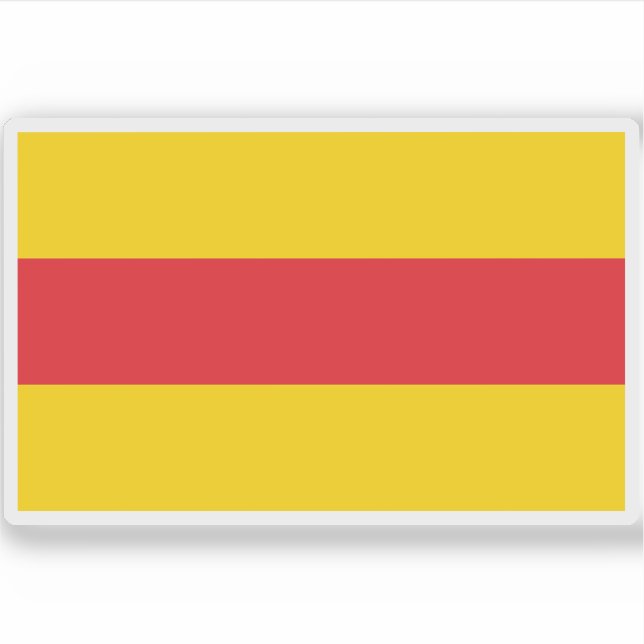 Adesivo Bandeira do Grão-Ducado de Baden (1806-1871) (Frente)