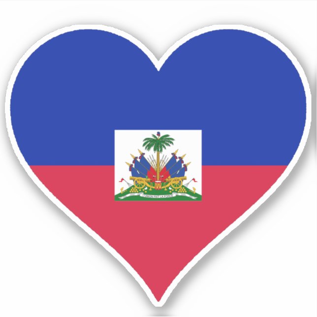 Adesivo Bandeira do Haiti (Frente)