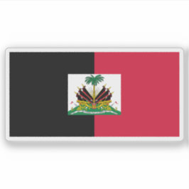Adesivo Bandeira do Haiti utilizada pelos Duvaliers (1964-