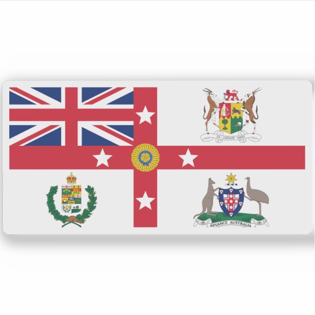 Adesivo Bandeira do Império Britânico (Guerra do Travessia (Frente)