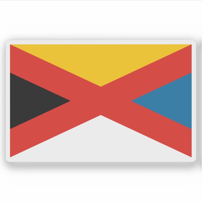 Adesivo Bandeira do Império da China (1915-1916) (Frente)