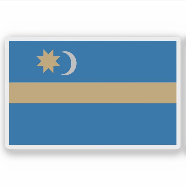Adesivo Bandeira do Land de Szekely - Szeklerland (Romênia (Frente)