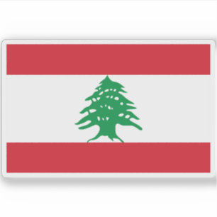Adesivo Bandeira do Líbano