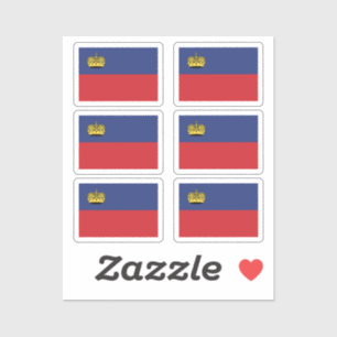 Adesivo Bandeira do Liechtenstein Conjunto de Coleções de 