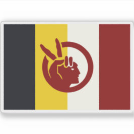 Adesivo Bandeira do Movimento Indiano Americano, EUA
