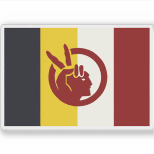 Adesivo Bandeira do Movimento Indiano Americano, EUA