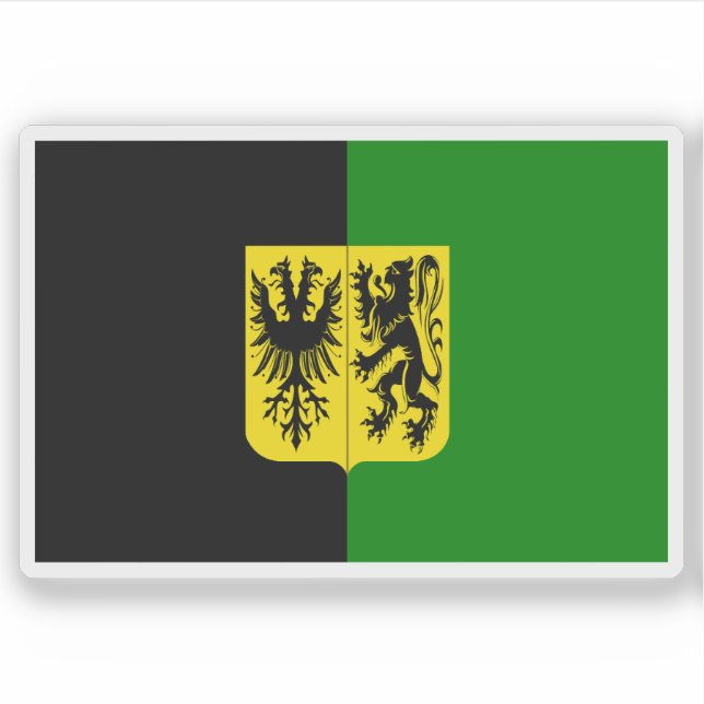 Adesivo Bandeira do Ninove, Bélgica (Frente)