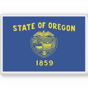 Adesivo Bandeira do Oregon