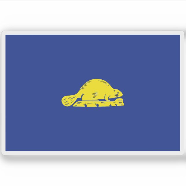 Adesivo Bandeira do Oregon (Frente)
