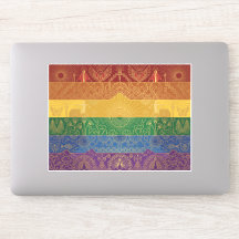 Bandeira do Orgulho Art Déco | Arco-íris I Decalco