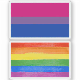 Adesivo Bandeira do Orgulho Bissexual