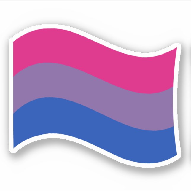 Adesivo Bandeira do Orgulho Bissexual (Frente)