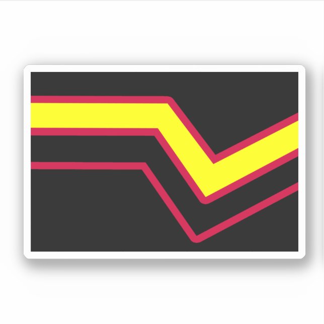 Adesivo Bandeira do Orgulho de Borracha / Látex (Frente)
