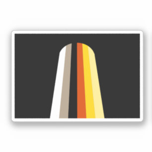 Adesivo Bandeira do Orgulho de Cabelo Longo