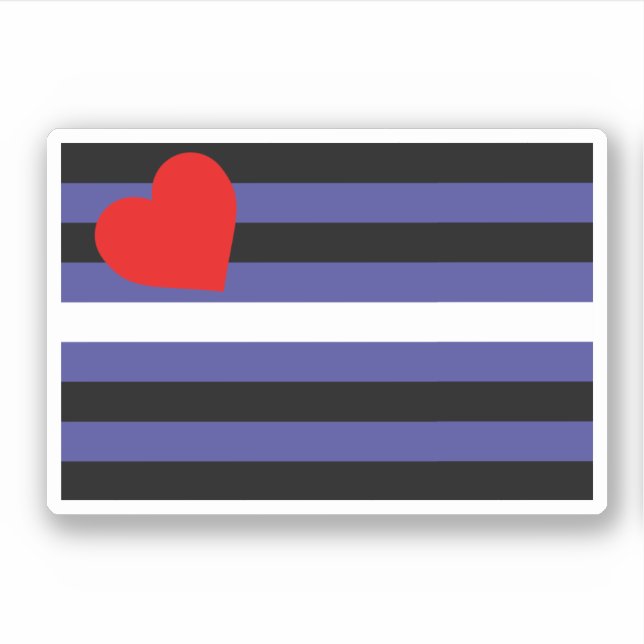 Adesivo Bandeira do Orgulho de Couro (Frente)