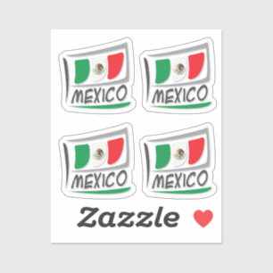 Adesivo Bandeira do Orgulho do México X