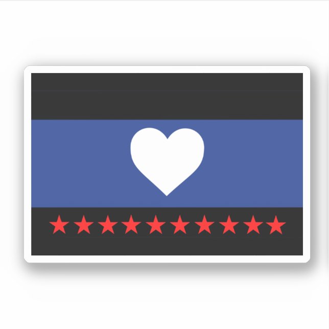 Adesivo Bandeira do Orgulho do Pé (Frente)