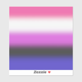 Adesivo Bandeira do Orgulho Genderfluid Gradiente – Bandei