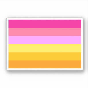 Adesivo Bandeira do Orgulho Lésbico (Dawn)