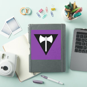 Adesivo bandeira do orgulho lésbico SlipperyJoe feminista 