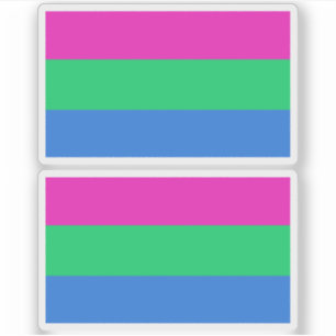 Adesivo Bandeira do Orgulho Polissexual