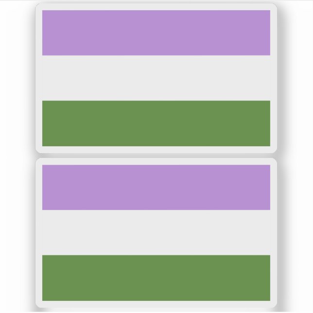 Adesivo Bandeira do Orgulho Queer (Frente)