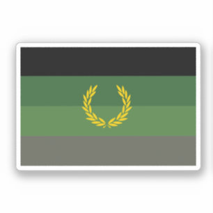 Adesivo Bandeira do Orgulho Uniforme Militar
