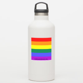 Adesivo Bandeira do Orgulho Vinheta (adicione as suas próp