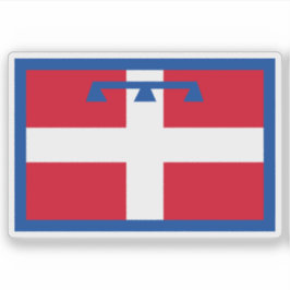 Adesivo Bandeira do Piemonte, Itália