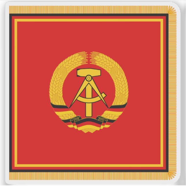 Adesivo Bandeira do Presidente da Alemanha Oriental (1955- (Frente)