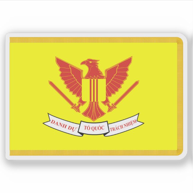 Adesivo Bandeira do Presidente da República do Vietname (Frente)