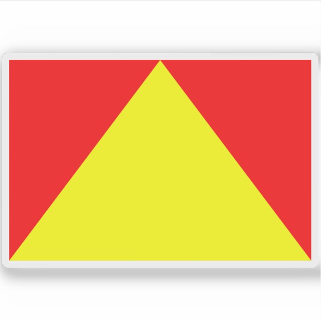 Adesivo Bandeira do Principado de Trindade (Frente)