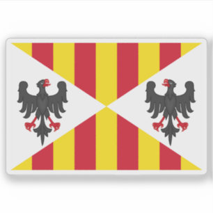 Adesivo Bandeira do Reino da Sicília (Malta, 1296-1410)
