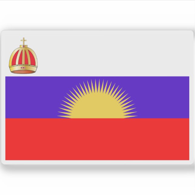 Adesivo Bandeira do Reino de Bau (Frente)