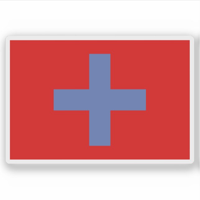 Adesivo Bandeira do Reino de Ndongo (Angola) (Frente)