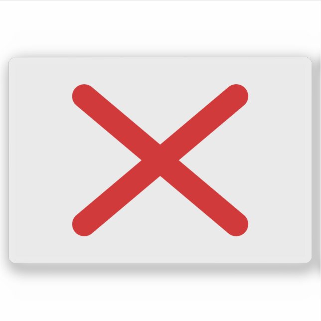 Adesivo Bandeira do Reino do Kongo (Angola) (Frente)