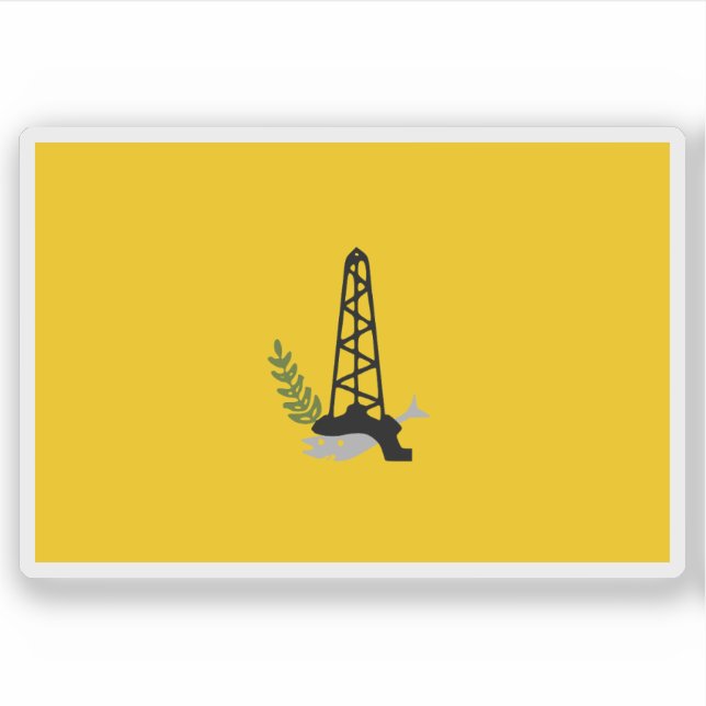 Adesivo Bandeira do Sinai do Norte (Nova), Egito (Frente)