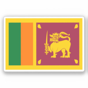 Adesivo Bandeira do Sri Lanka