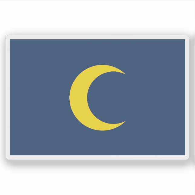 Adesivo Bandeira do Sultanato de Mogadíscio, Somália (Frente)