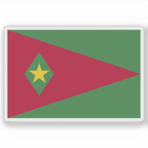 Adesivo Bandeira do Suriname (proposta 1)