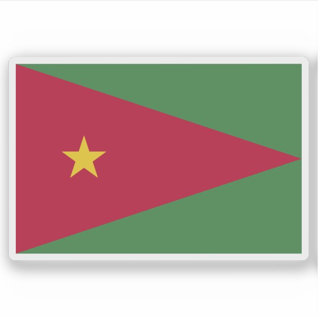 Adesivo Bandeira do Suriname (proposta 2) (Frente)